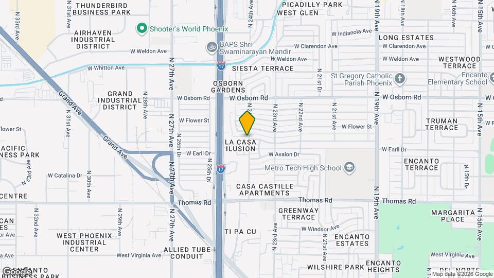 2402 W Earll Dr Map and Location Details