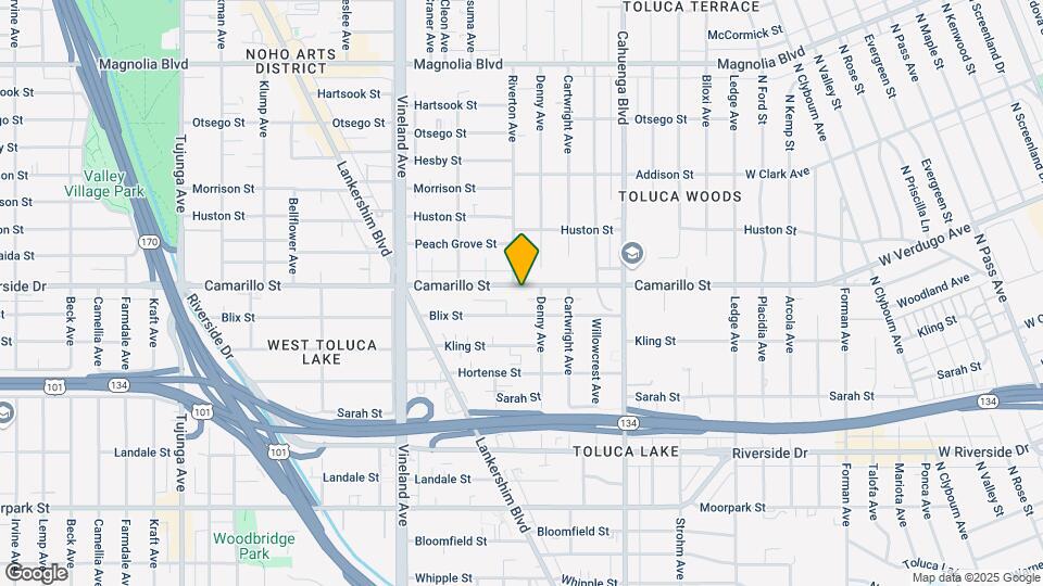 10756 Camarillo St Map and Location Details