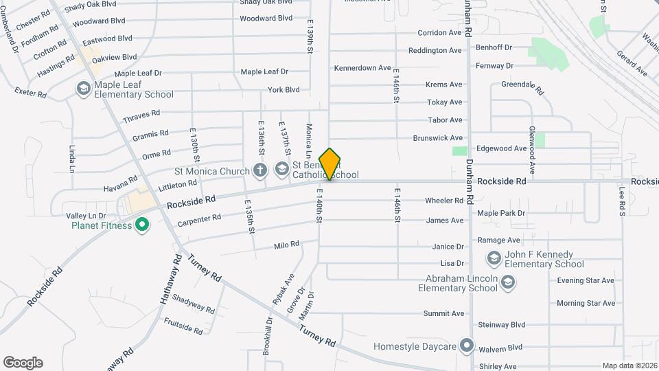 14028 Rockside Rd Map and Location Details