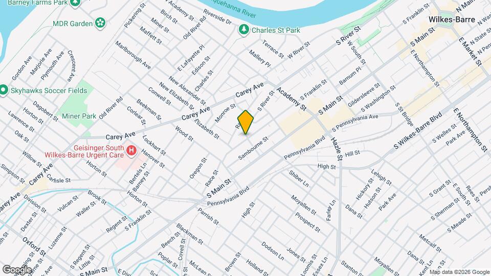 533 S Franklin St Map and Location Details