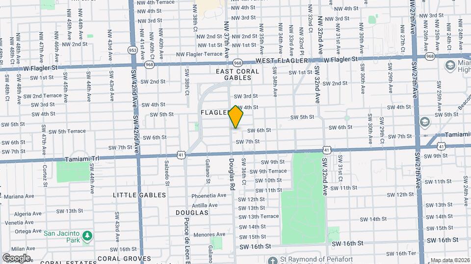 601 SW 37th Ave Map and Location Details