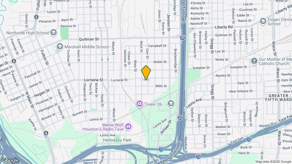 1819 Carr St Map and Location Details