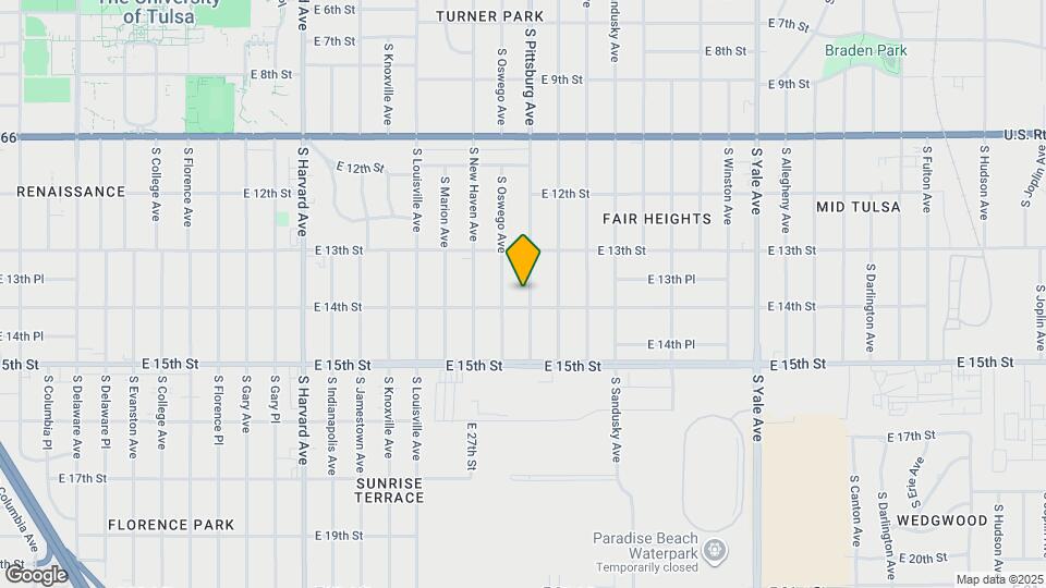 1338 S Pittsburg Ave Mapa y Detalles de la Ubicación