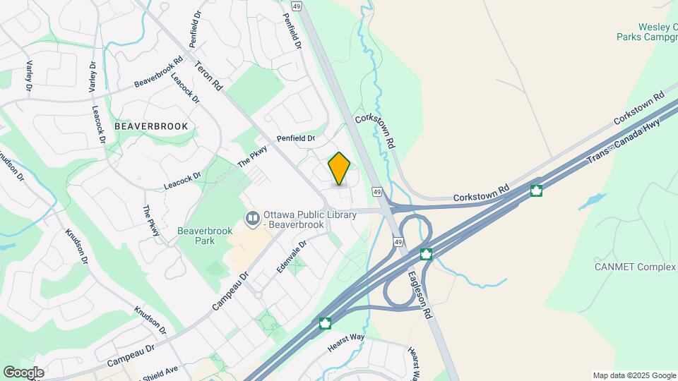 104 Salter Crescent Map and Location Details