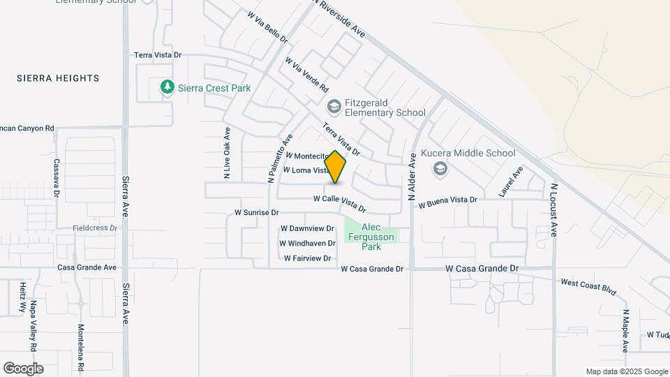 2521 W Buena Vista Dr Map and Location Details