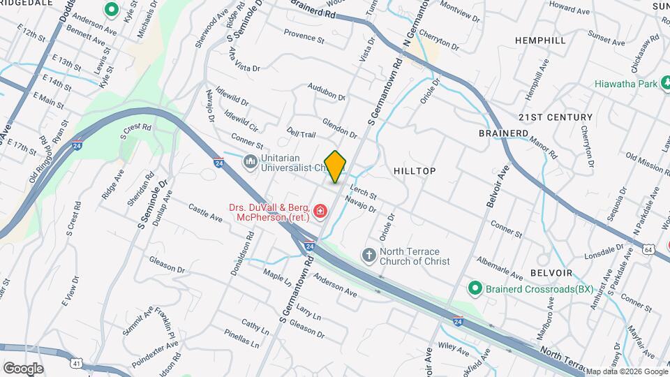 303 S Germantown Rd, Unit B Mapa y Detalles de la Ubicación