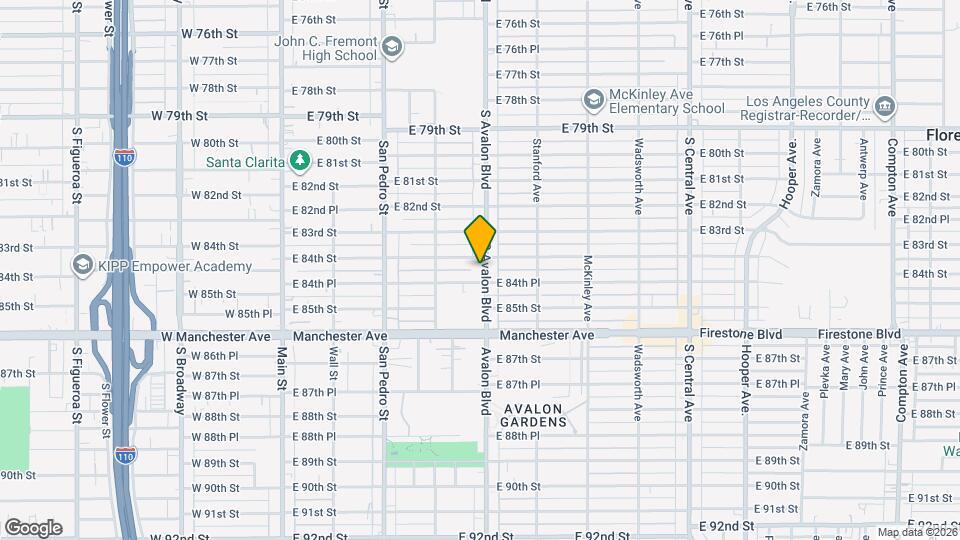 8419 Avalon Blvd, Unit 8419 Mapa y Detalles de la Ubicación