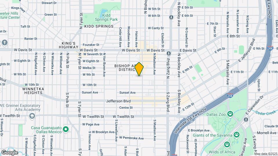 410 W 9th St Map and Location Details