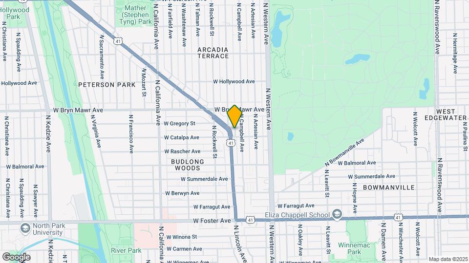 5509 N Lincoln Ave Map and Location Details