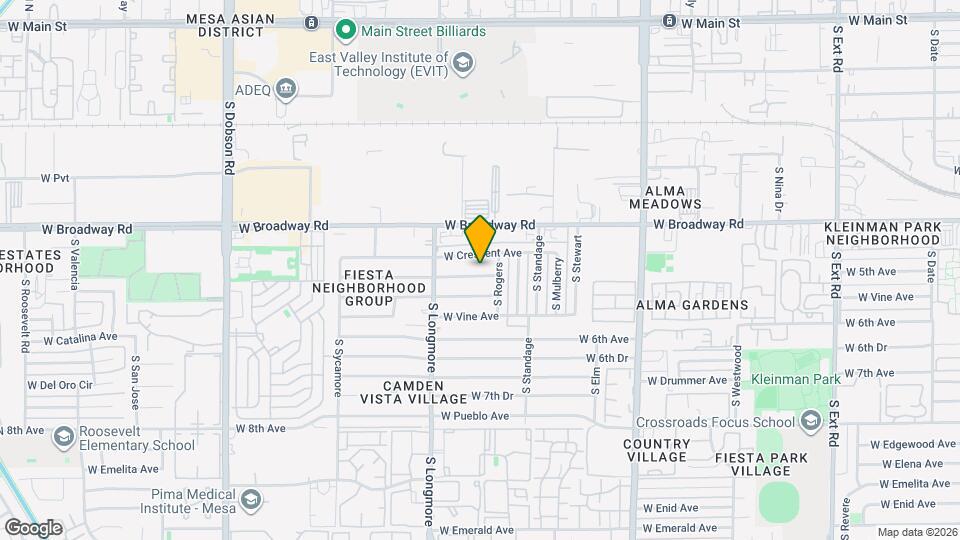 1508 W Capri Ave Map and Location Details