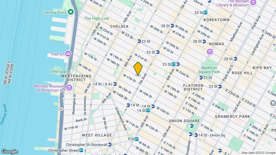 224 W 13th St Map and Location Details