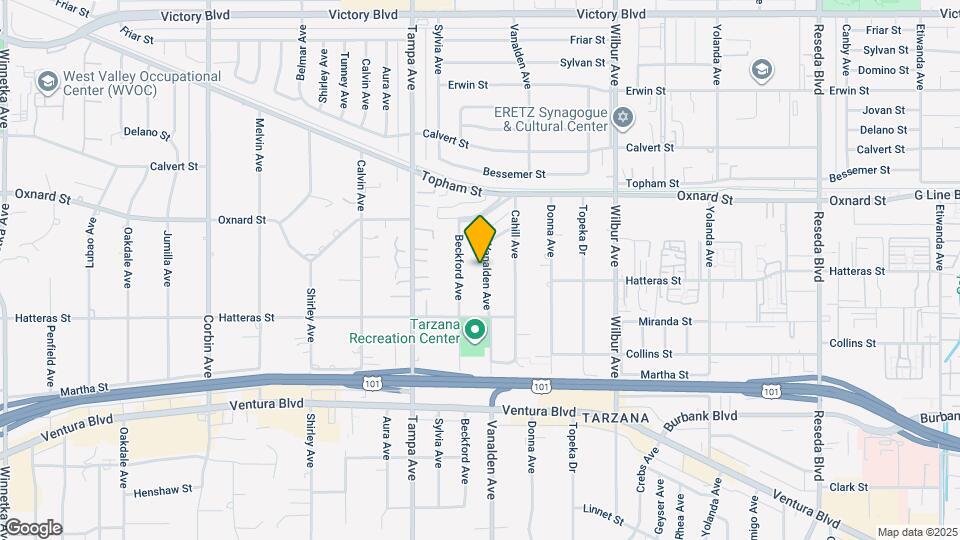 5901 Vanalden Ave Map and Location Details