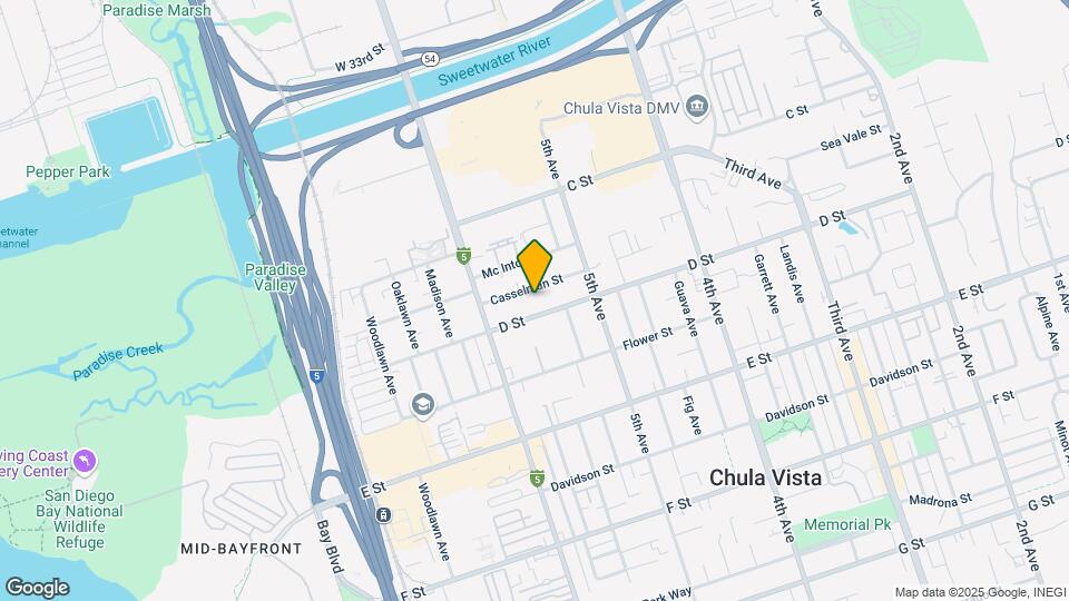 551 D St Mapa y Detalles de la Ubicación