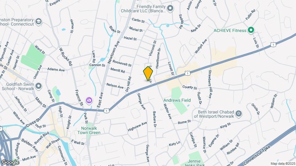 181 Westport Ave Map and Location Details