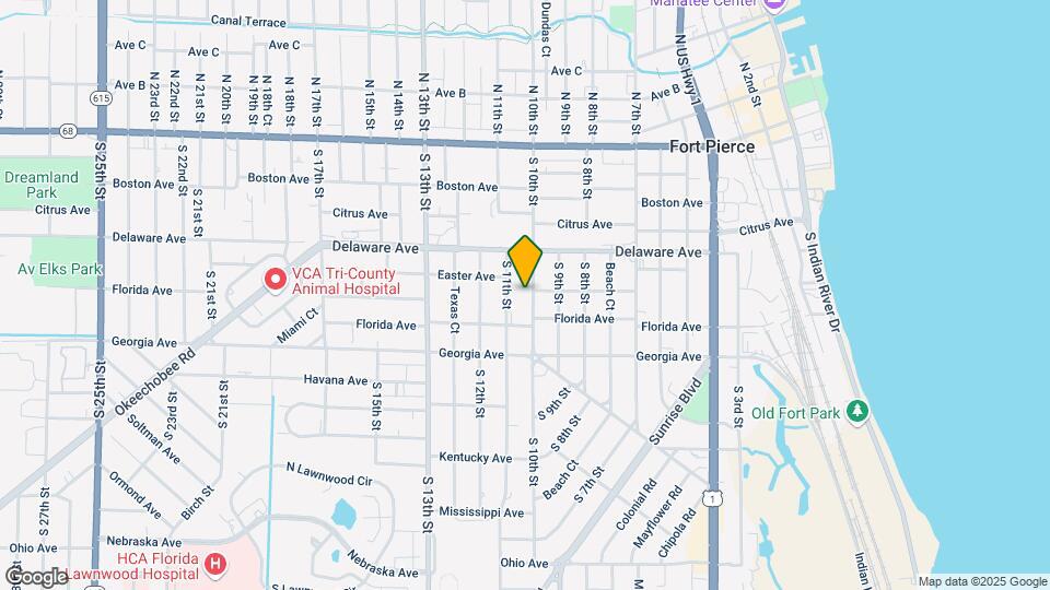 601 S 10th St Map and Location Details