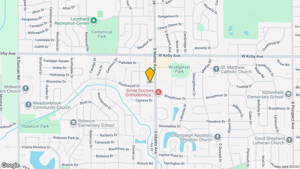 1806 Southwood Dr Map and Location Details