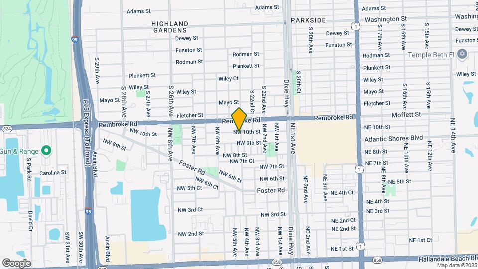 909 NW 4th Ave Map and Location Details