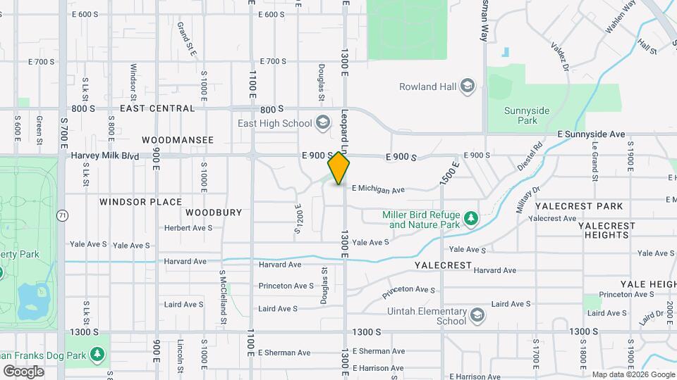 960 S 1300 E, Unit Basement Map and Location Details