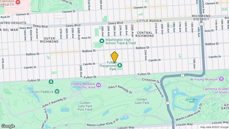 2715 Cabrillo St Map and Location Details