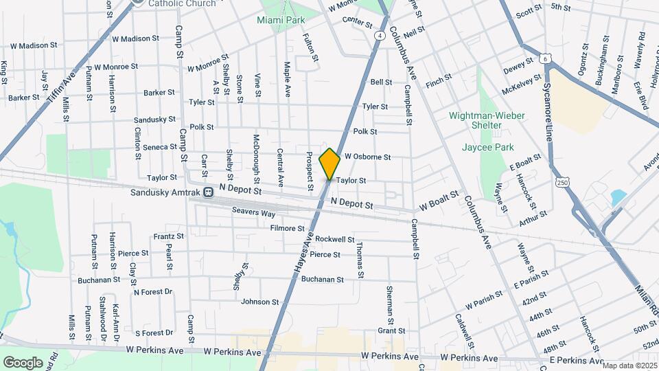 1608 Hayes Ave Map and Location Details
