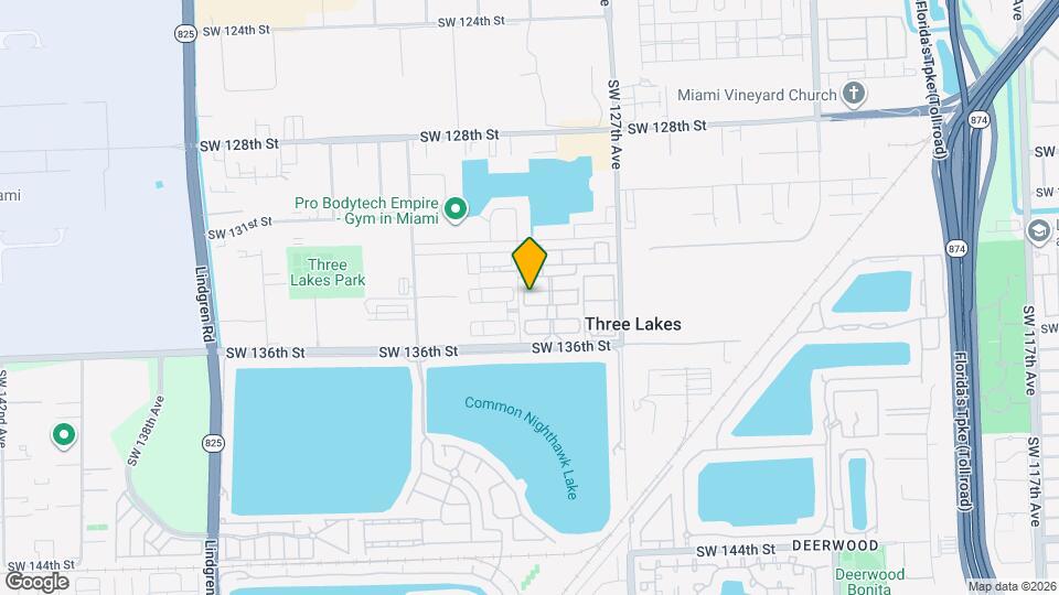 12874 SW 134th St Map and Location Details