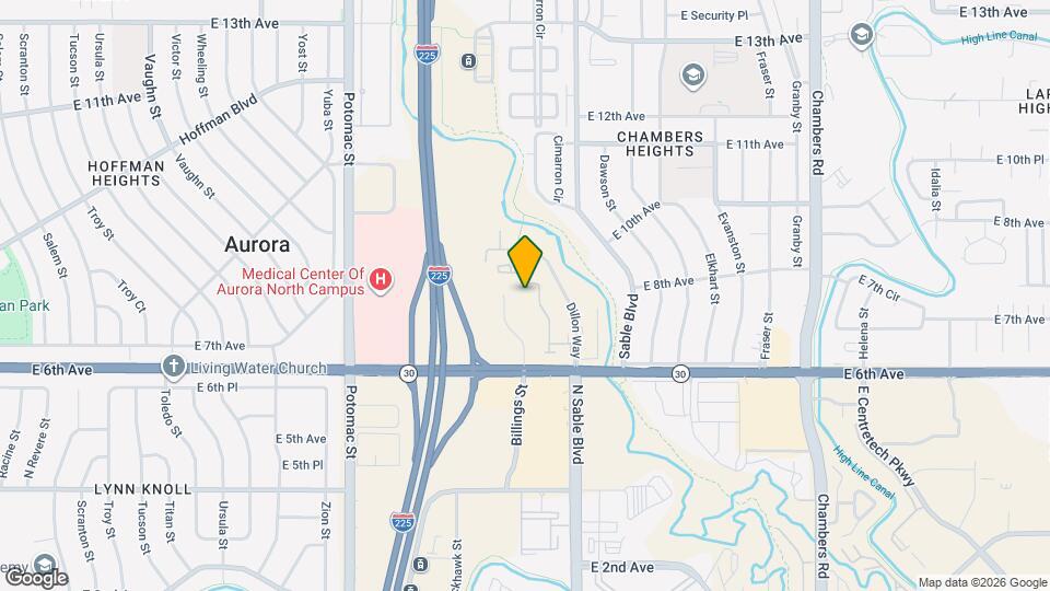 Aurora Meadows Apartments Map and Location Details