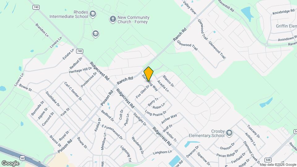 201 Rambling Way Mapa y Detalles de la Ubicación