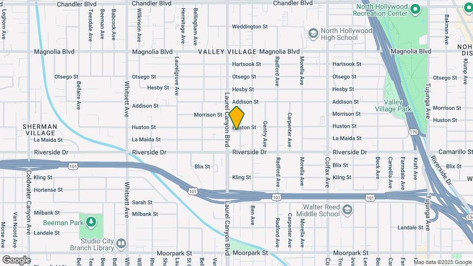 4845 Agnes Ave Map and Location Details
