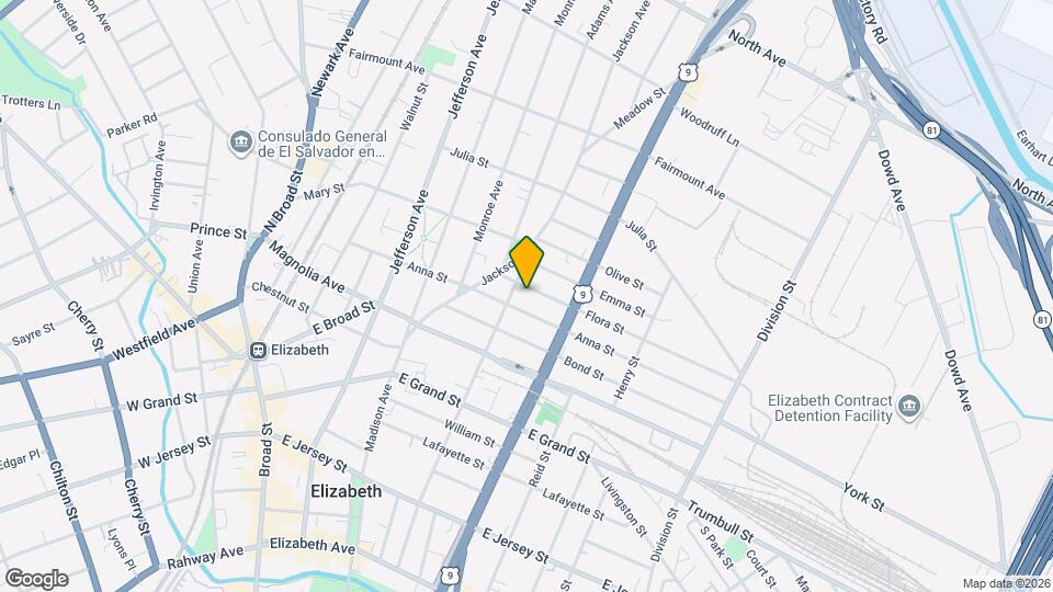 1036 Flora St Map and Location Details