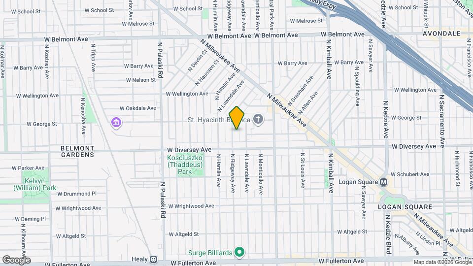 2835 N Ridgeway Ave Map and Location Details