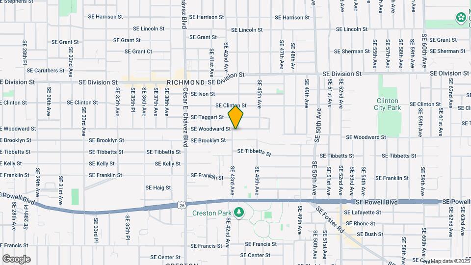 2910 SE 43rd Ave Map and Location Details