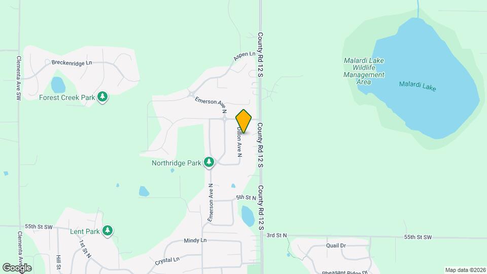 614 Dillon Ave N Map and Location Details