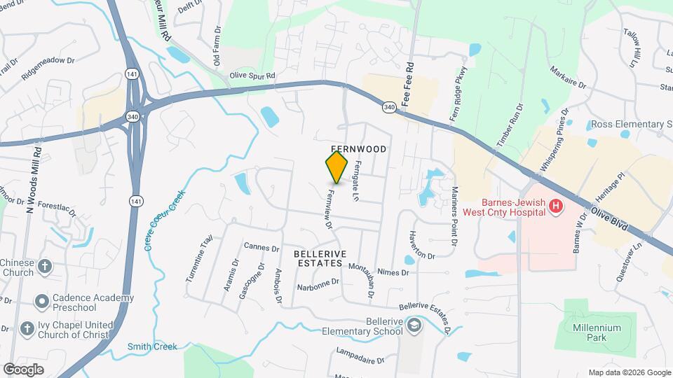 924 Fernview Dr Map and Location Details