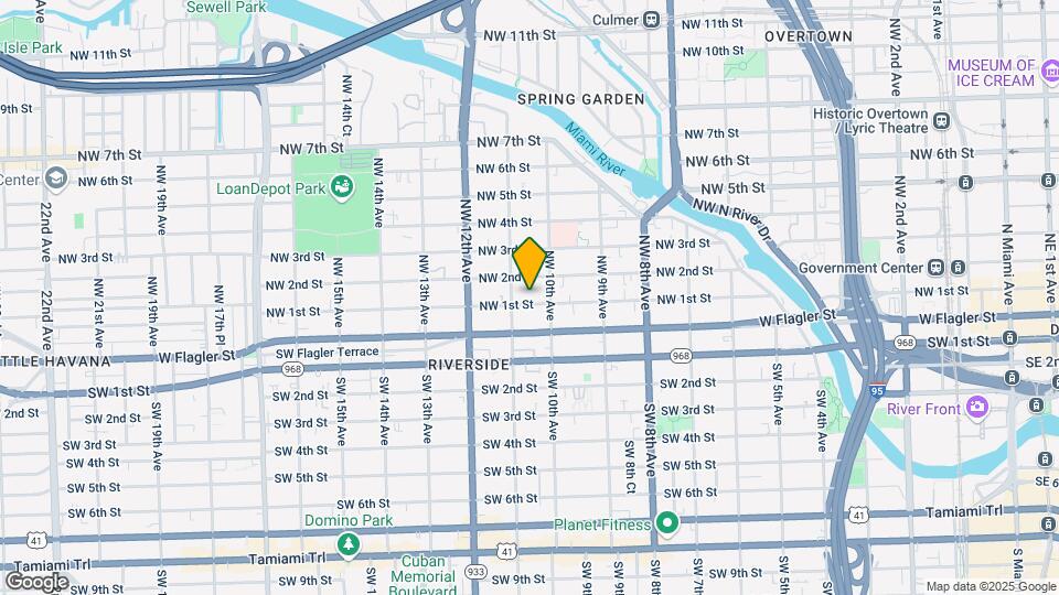 1037 NW 1st St Mapa y Detalles de la Ubicación