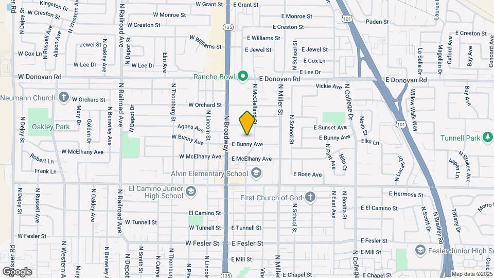 135 E Bunny Ave Mapa y Detalles de la Ubicación