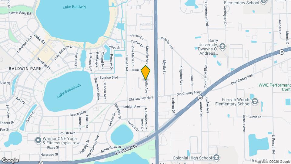 1296 Moselle Ave Map and Location Details