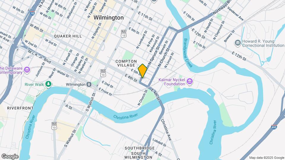 412 N Spruce St Map and Location Details