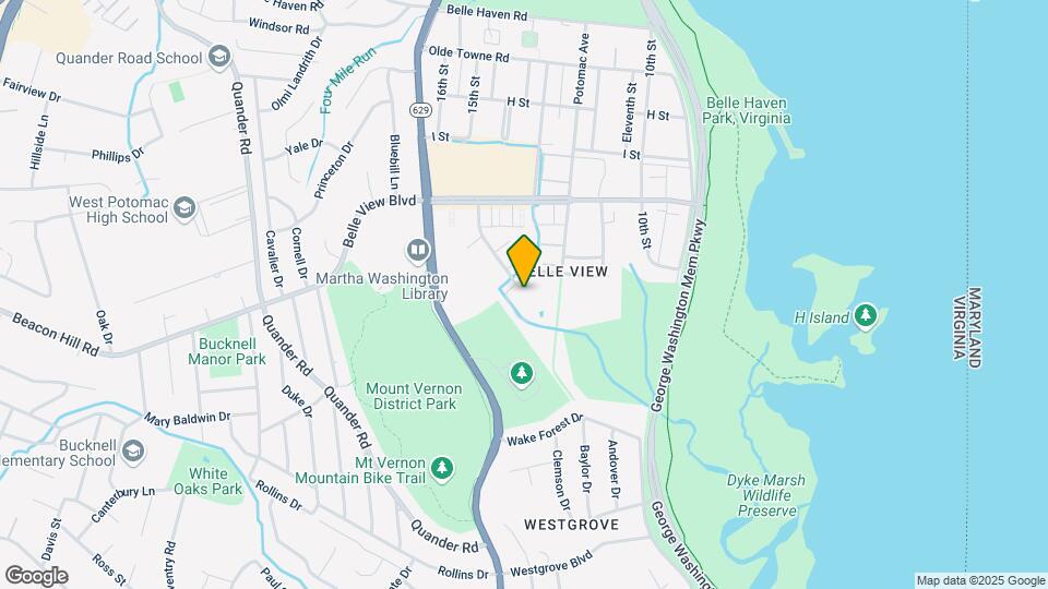 6621 Wakefield Dr Map and Location Details