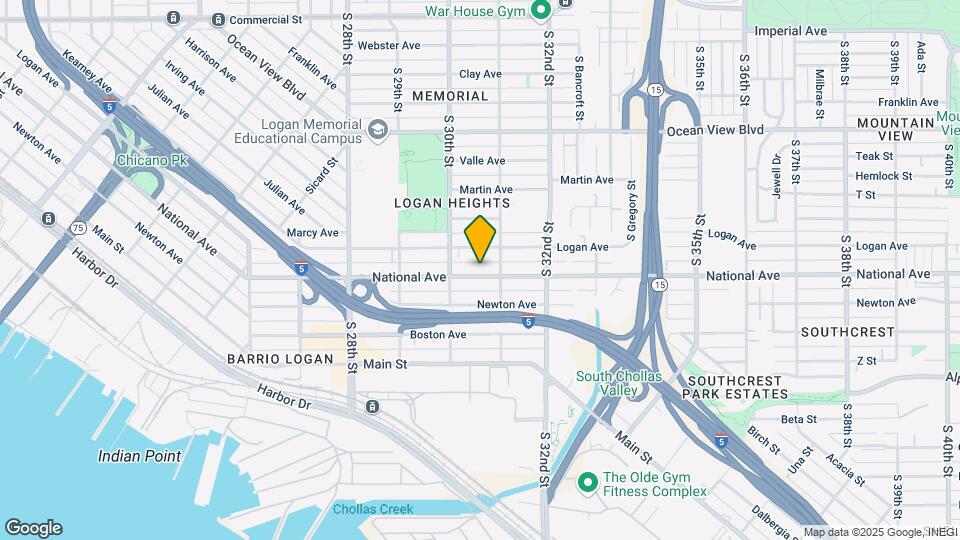 3060 National Ave, Unit 3060 Map and Location Details