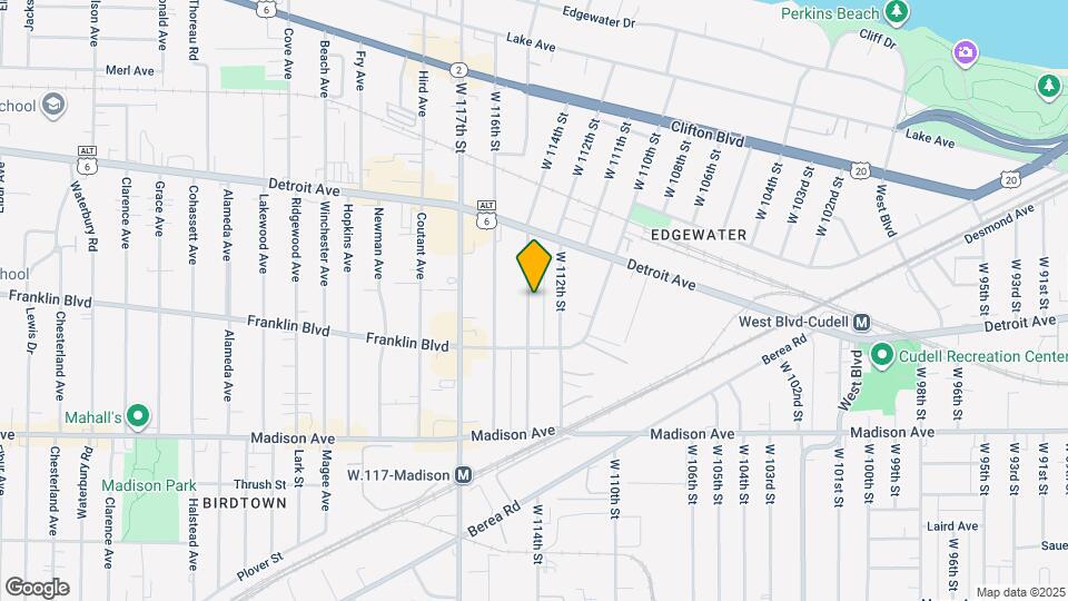 1457 W 114th St Map and Location Details