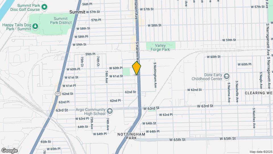 6100 S Harlem Ave Mapa y Detalles de la Ubicación