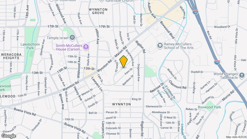 2750 Mimosa St Map and Location Details