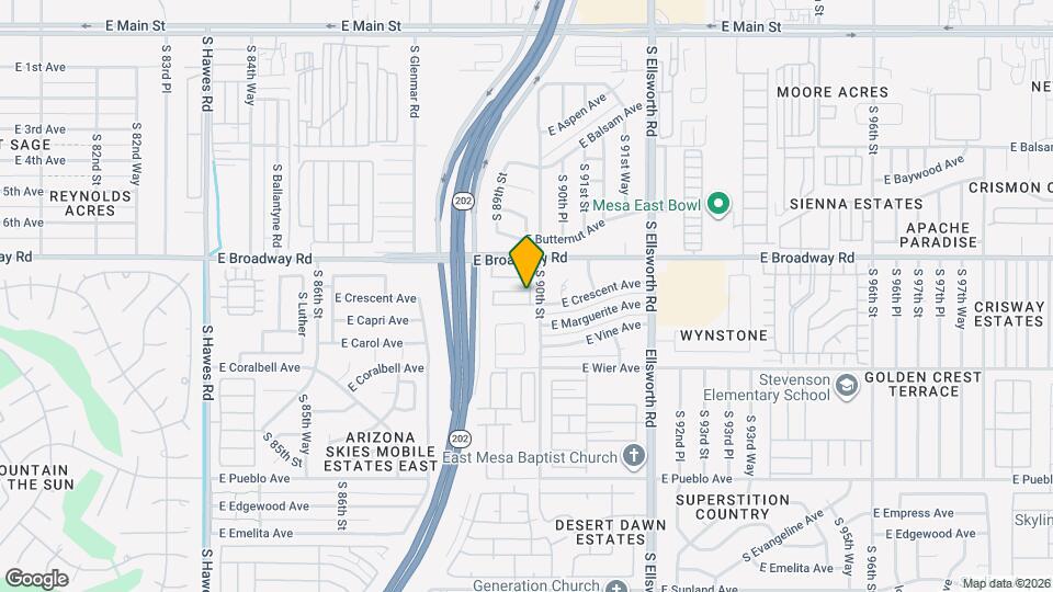 8953 E Capri Ave Map and Location Details