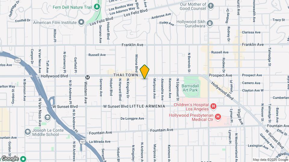1635 N Normandie Ave Map and Location Details