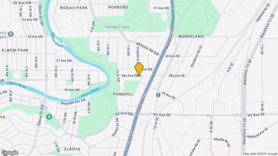 105 38a Ave SW Map and Location Details