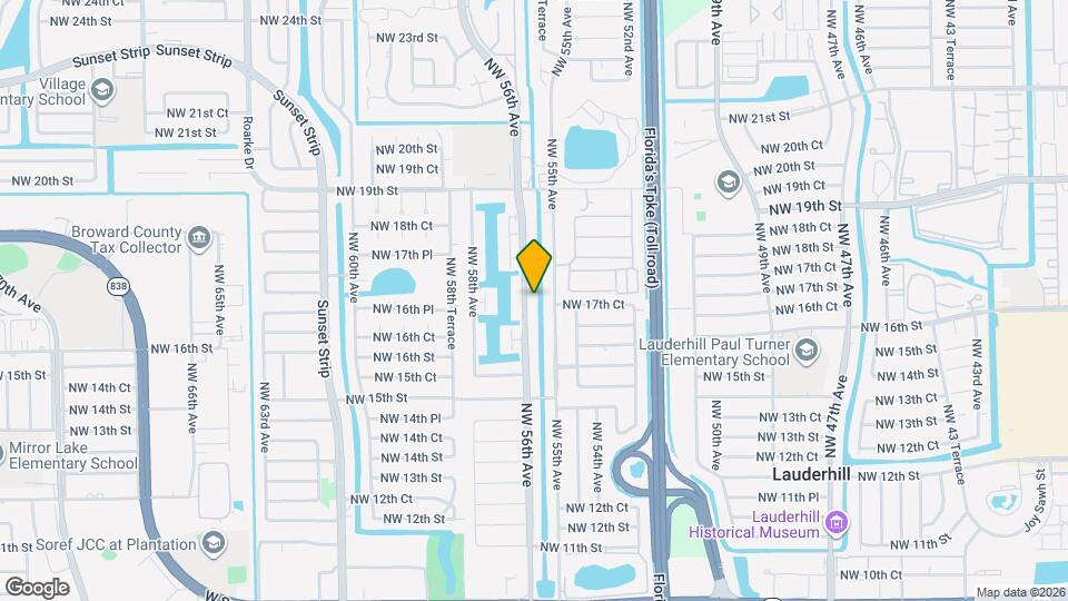 1718 NW 56th Ave Map and Location Details