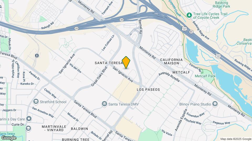 Furnished Studio-San Jose - Edenvale - South Map and Location Details