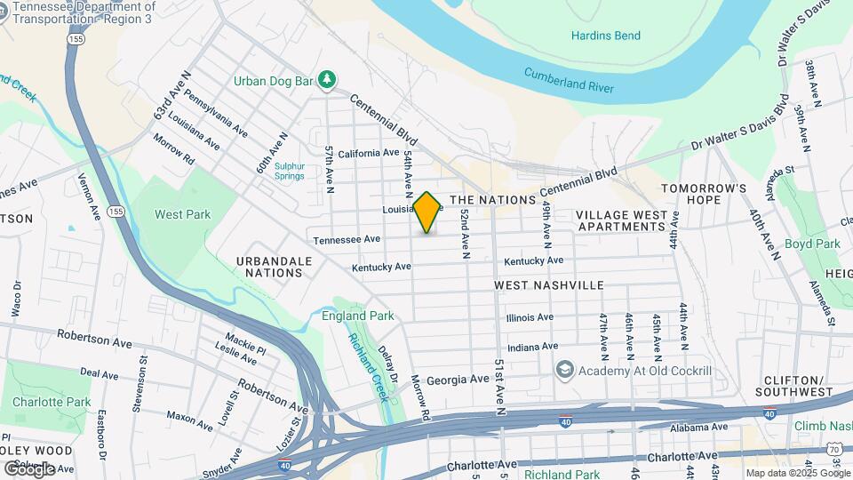 5307B Tennessee Ave Map and Location Details