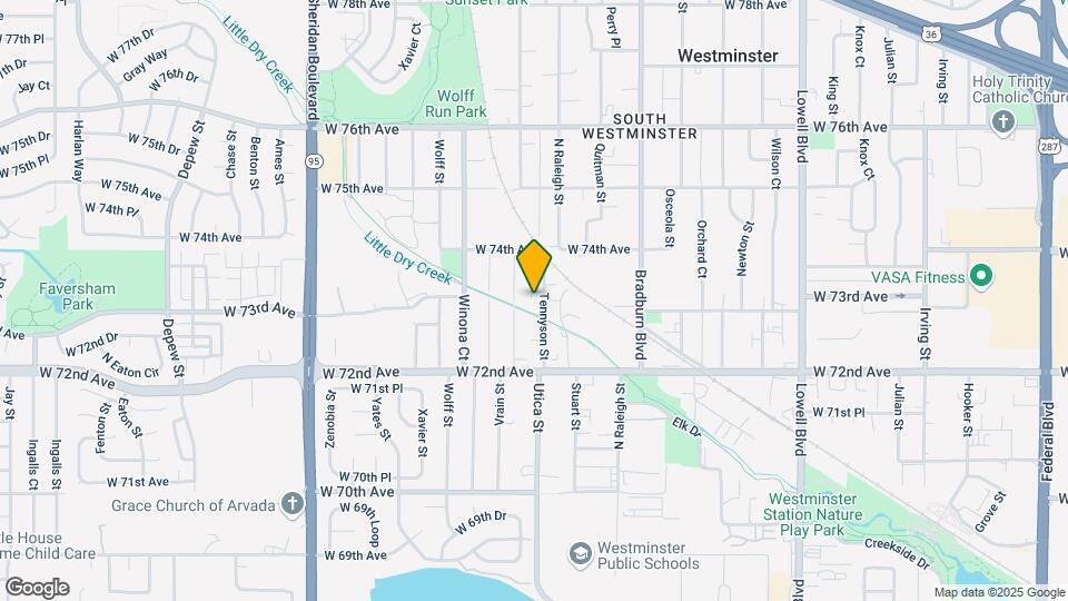 7315 Tennyson St Map and Location Details