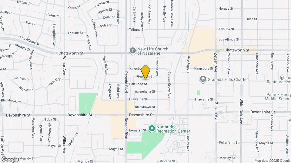 18343 San Jose St Map and Location Details